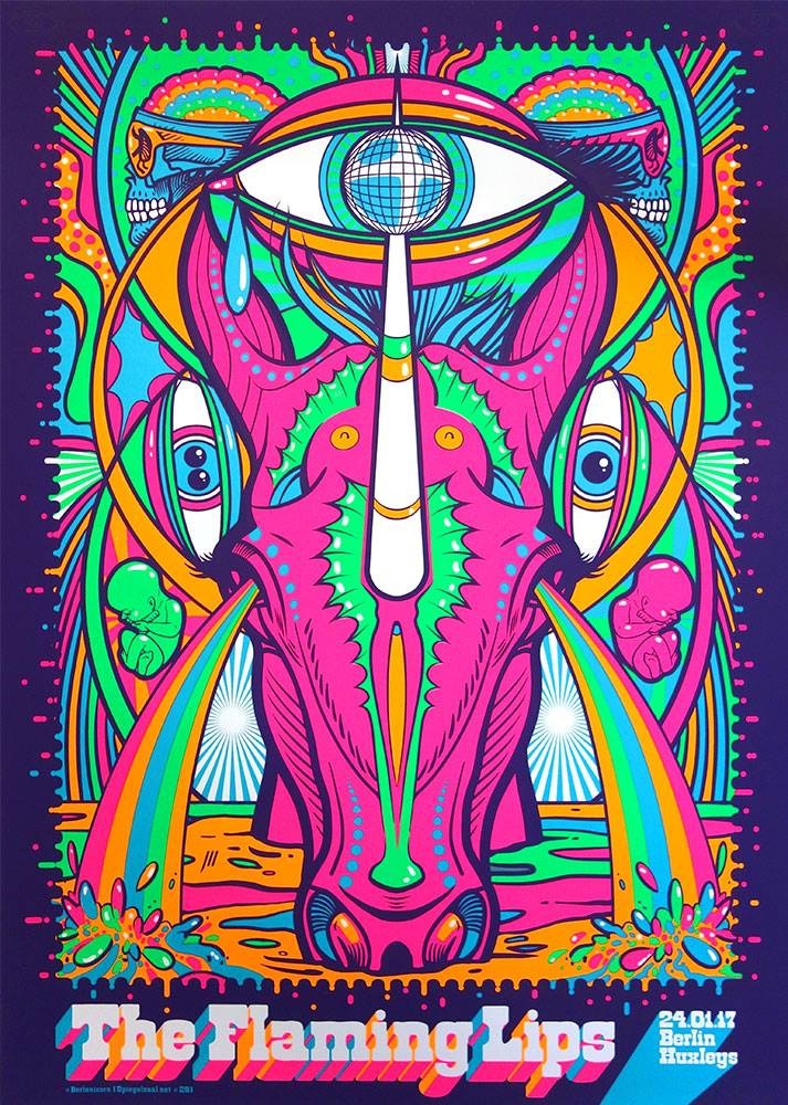 Gig posters by Spiegelsaal.net