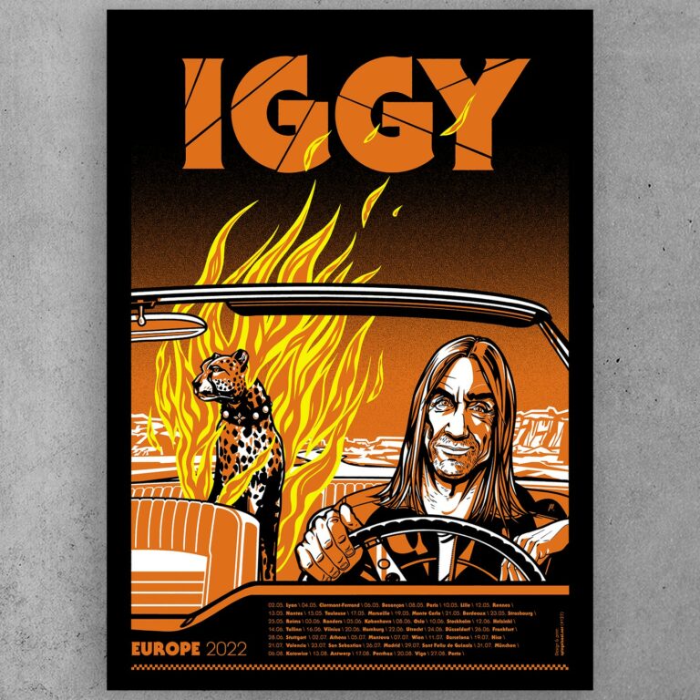 Tour poster: Iggy Pop – Free Tour 2022
