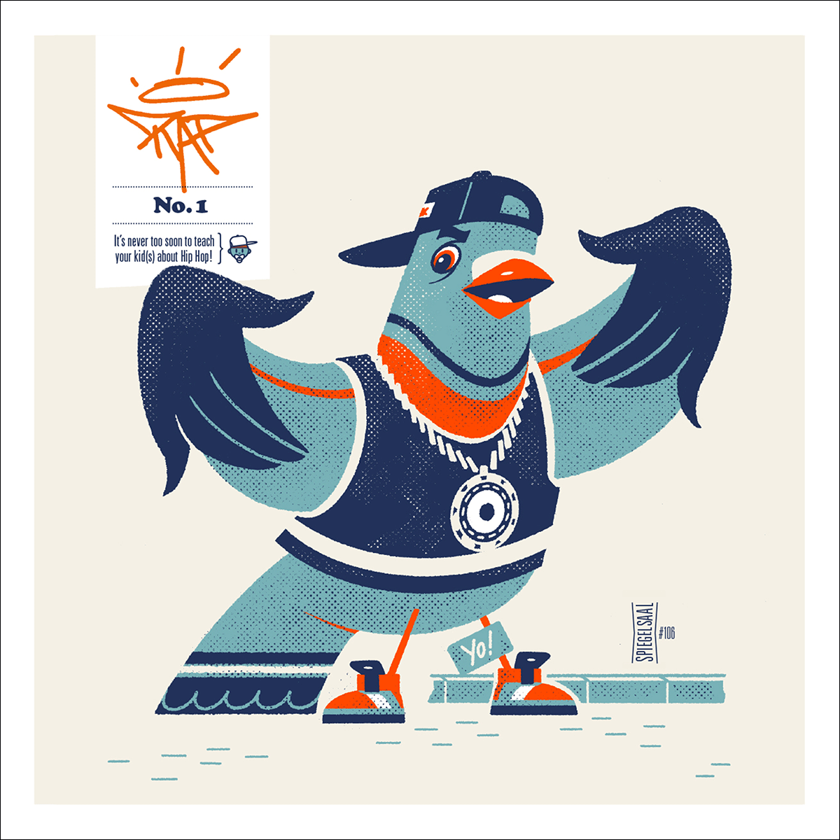 A Hip Hop Dove rapping